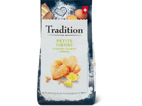 Tradition · Petits cœurs au citron 200g