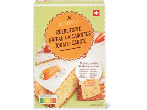 Homemade · Gâteau aux carottes 480g