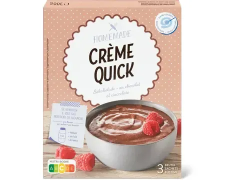 Homemade · Crème Quick · Chocolat 300g