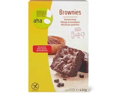 Brownies · aha!, sans gluten 420 g