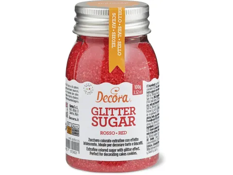 Decora · Perles de sucre scintillantes · rouge 1 pièce
