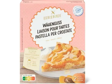 Homemade · Liaison pour tartes · sucrée 160g