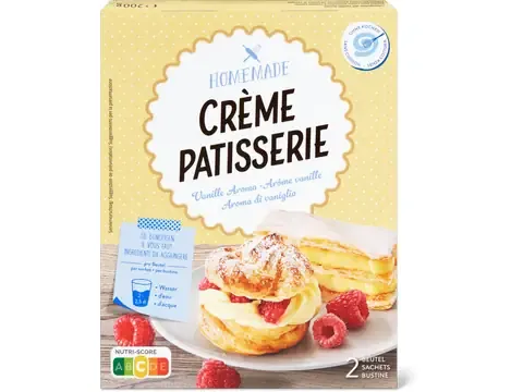Homemade · Crème pâtisserie · Arôme vanille 200g