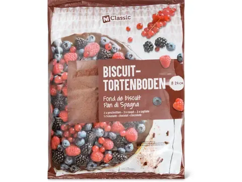 M-Classic · Fond de biscuit chocolat · 2 x coupé 390g
