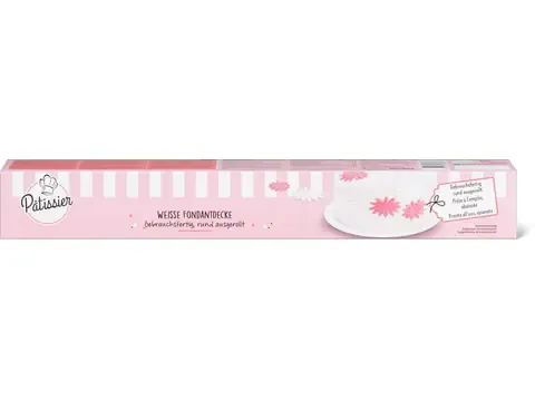 Patissier · Couverture de fondant blanc · abaissée, ronde 300g
