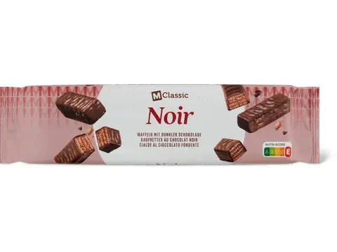 M-Classic · Gaufrettes Noir · Chocolat noir 190g