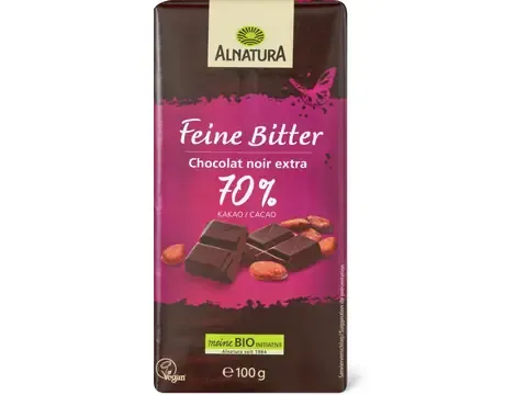 Alnatura · Chocolat noir extra · Bio, 70% Cacao 100g