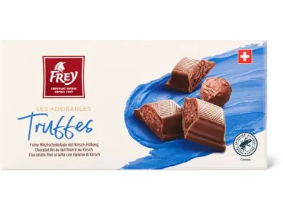 Frey Les Adorables · Truffes · Chocolat au lait fourré au kirsch 100g