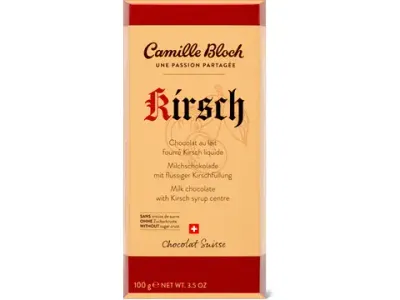 Camille Bloch · Kirsch · sans croûte de sucre 100g