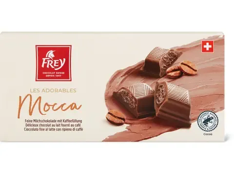 Frey Les Adorables · Mocca · Chocolat au lait fourré au café 100g