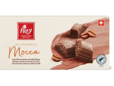 Frey Les Adorables · Mocca · Chocolat au lait fourré au café 100g