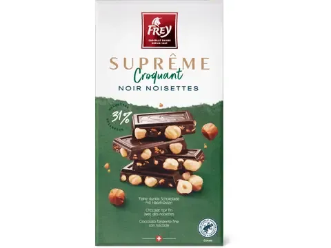 Frey Suprême  · Noir Noisettes 180g