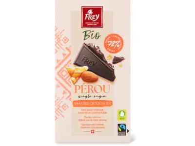 Frey · Pérou Amandes Croquantes · Bio, 72% Cacao 100g