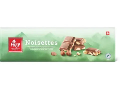 Frey · Noisettes · Chocolat au lait avec noisettes entières et moulues 300g