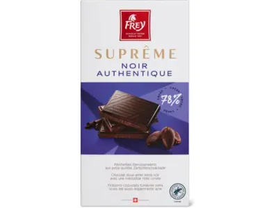 Frey Suprême  · Noir Authentique · 78% cacao 100g