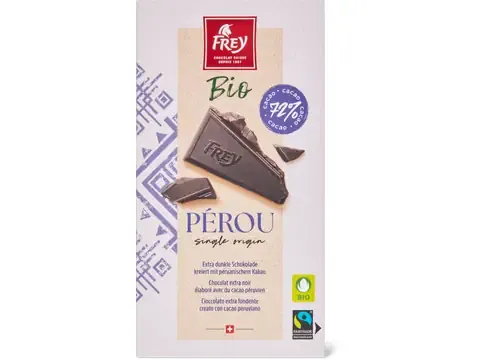 Frey · Pérou Noir · Bio, 72% Cacao 100g