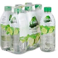 Volvic Essence · Eau minérale · Bio, Menthe et concombre, Sans sucre ajouté 1x750ml