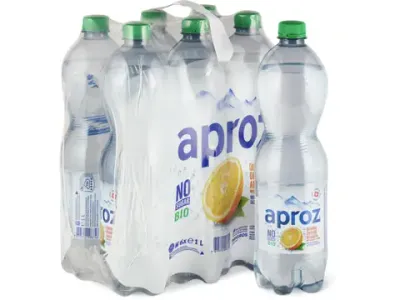 Aproz · Eau · Bio, Orange, Sans sucre ajouté 1x1l
