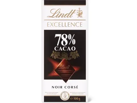 Lindt Excellence · Noir · 78% cacao 100g
