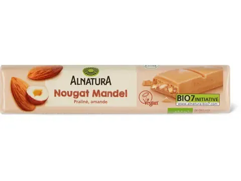 Alnatura · Barre · Bio, Praliné, amande, végétalien 35g