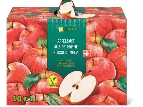 M-Classic · Jus de pomme · végétalien 1x1l