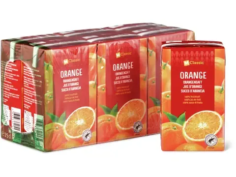 M-Classic · Jus d’orange · 100% jus de fruit 6x250ml