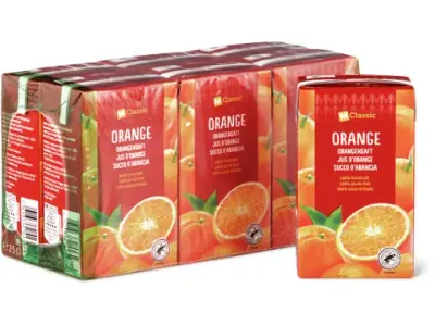 M-Classic · Jus d’orange · 100% jus de fruit 6x250ml