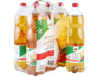 M-Budget · Jus de pomme dilué · aux pommes suisses 1.5l