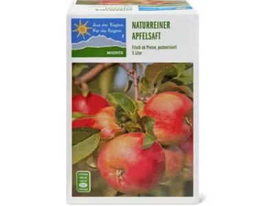 Jus de pomme naturel · De la région, Frais du pressoir 5l