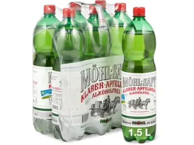 Cidre de pommes clair Möhl · De la région, sans alcool 1x1.5l