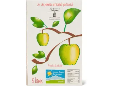 Jus de pomme · De la région, de Belmont  5l