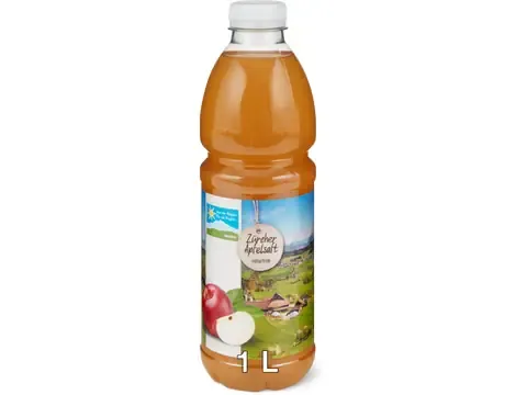 Jus de pomme zurichois · De la région, non filtré, du pressoir 1l