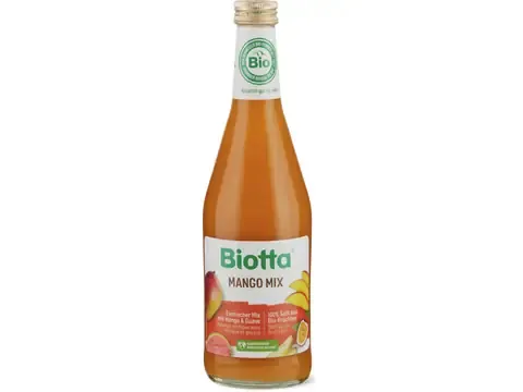 Biotta · Mango Mix · Bio, avec mangue et goyave, végétalien 500ml