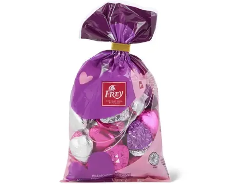 Frey · Cœurs au chocolat · au lait, colorés 200g