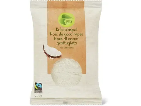 Noix de coco râpée · Bio, râpée 200 g