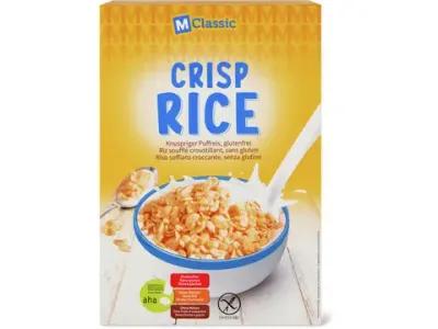 M-Classic · Crisp Rice · aha!, sans gluten 500g