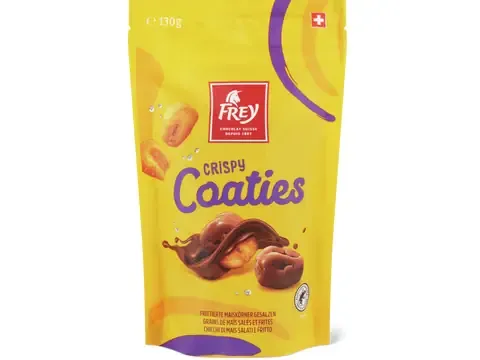Frey · Crispy Coaties · Grains de maïs salés et frits 130g