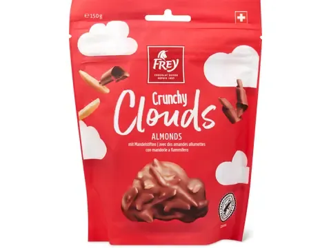 Frey · Crunchy Clouds · Almonds 150g
