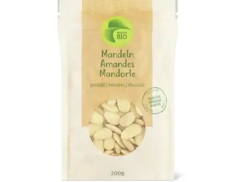 Amandes · Bio, mondées 200g
