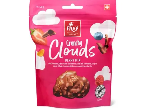 Frey · Crunchy Clouds · Berry Mix 150g