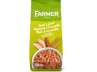 Farmer Classic · Muesli · Pomme et cannelle 500g