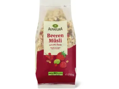 Alnatura · Muesli aux baies · Bio, avec 21% de baies, végétalien 750g