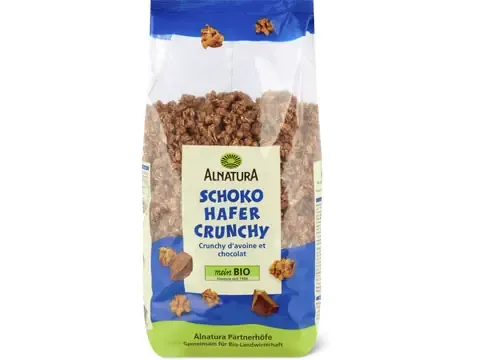 Alnatura · Muesli · Bio, Crunchy d’avoine et fruits des bois 375g