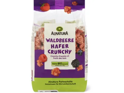 Alnatura · Muesli · Bio, Crunchy d’avoine et fruits des bois 375g
