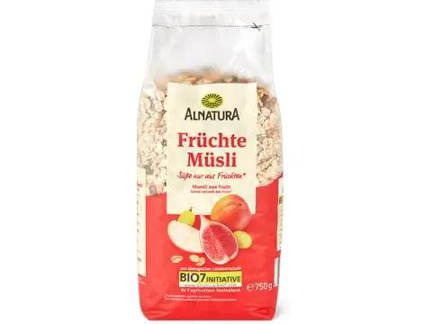 Alnatura · Muesli aux fruits · Bio, Sans sucre ajouté 750g
