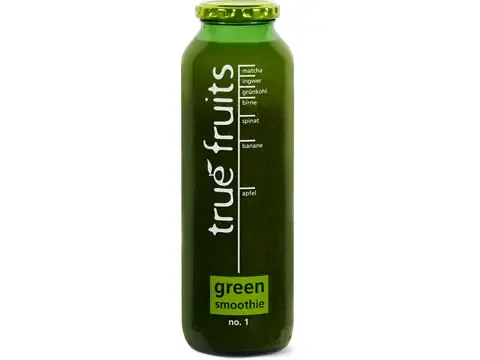 True fruits · Smoothie · green, assort. 75cl