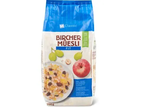 M-Classic · Birchermuesli · Fit, sans sucres ajoutés, Sans sucre ajouté 700g