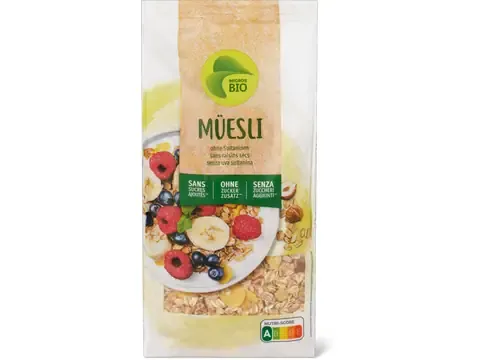 Muesli · Bio, sans raisins secs, Sans sucre ajouté 700 g