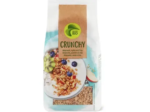 Muesli Crunchy · Bio, Amarante, pomme et chia 500g