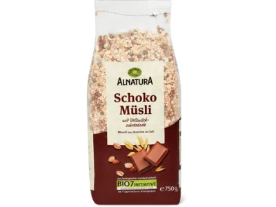 Alnatura · Muesli au chocolat au lait · Bio, 750g